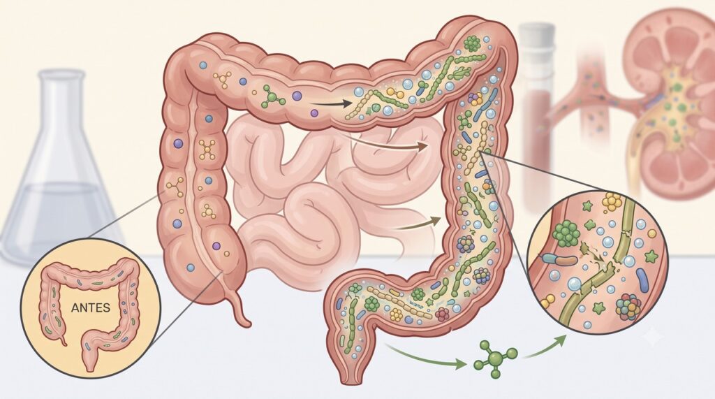 Tipo, dose e microbiota influenciam a fermentação e a tolerância às fibras prebióticas.