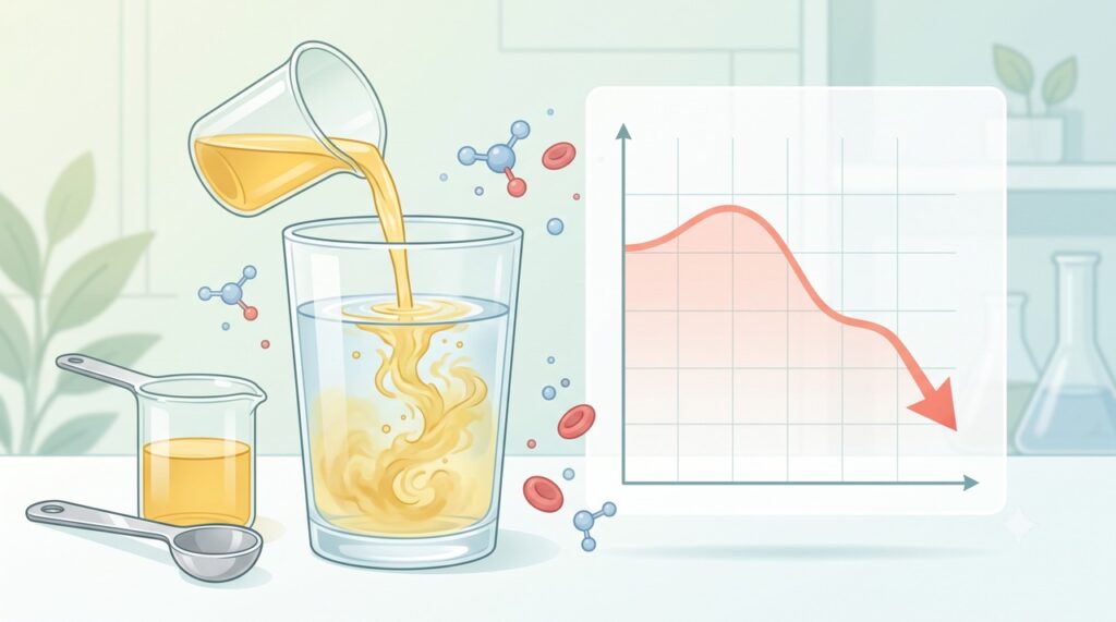 Os ensaios avaliaram diferentes doses de vinagre de maçã e seus efeitos na glicemia.