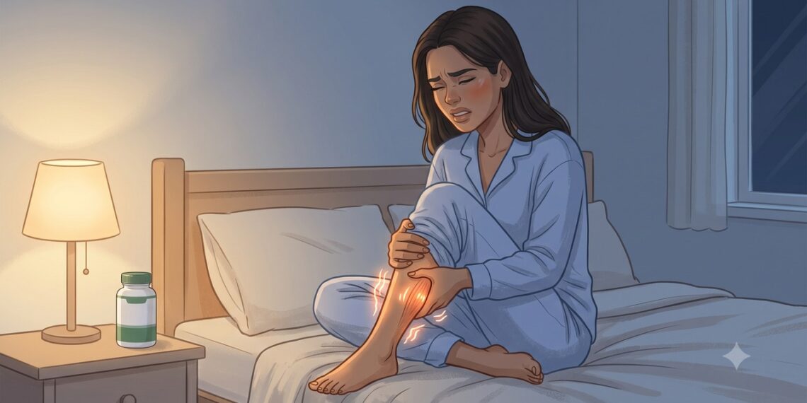Câimbras noturnas em uma perna podem ter causas musculares, circulatórias ou nutricionais.