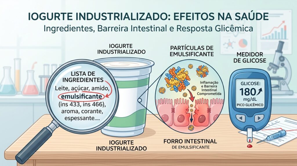 Ler os ingredientes ajuda a identificar emulsificantes em produtos consumidos no dia a dia.