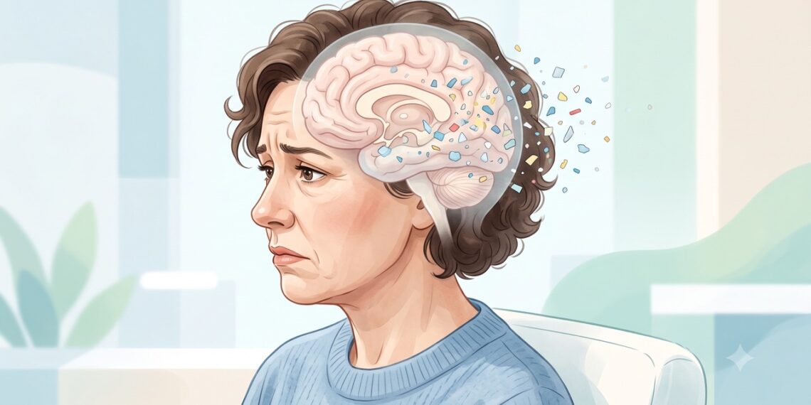 Estudo encontrou microplásticos e nanoplásticos acumulados em amostras de cérebro humano.