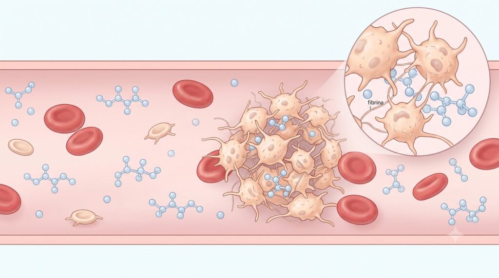 O xilitol aumentou a agregação das plaquetas em testes experimentais.