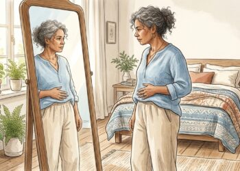 Barriga maior depois da menopausa não é só idade: a mudança hormonal que altera onde a gordura se acumula
