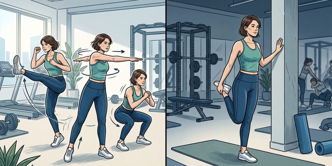 Devo me alongar antes ou depois do exercício?