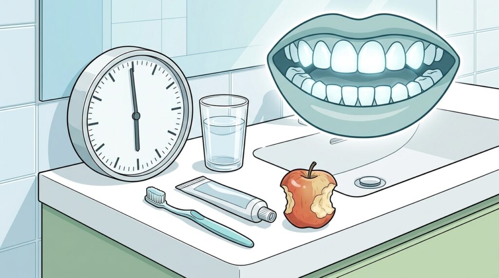 Devo escovar os dentes logo após comer ou devo esperar um pouco?