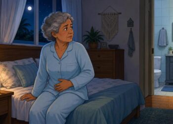 A necessidade frequente de urinar à noite não se deve apenas a beber muita água, mas sim na maioria das vezes a fatores como bexiga hiperativa ou idade