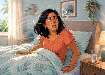 A tontura gira ao virar na cama ou aparece só ao levantar, o momento exato ajuda a entender a origem