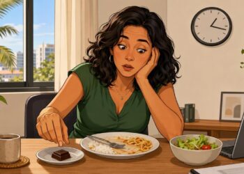 A vontade constante de comer doce à tarde nem sempre é falta de força de vontade, muitas vezes é queda de açúcar após refeições ricas em carboidrato