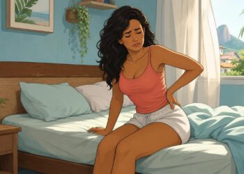 Acordar com dores nas costas e rigidez no corpo com frequência pode ser um dos primeiros sinais de má postura ou colchão inadequado durante o sono, noite após noite
