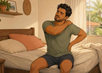 Acordar com dores nas costas e rigidez no corpo com frequência pode ser um dos primeiros indícios de má postura ou colchão inadequado durante o sono noturno prolongado