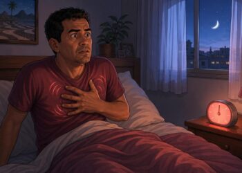 Acordar com o coração acelerado repentinamente de madrugada pode ser um dos primeiros sinais de alteração preocupante na pressão
