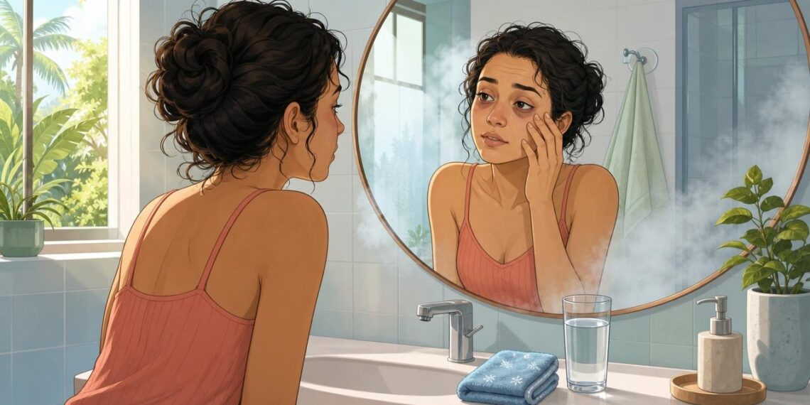 Acordar com os olhos inchados e as olheiras marcadas com frequência pode ser um dos primeiros sinais de retenção de líquido ou má qualidade do sono