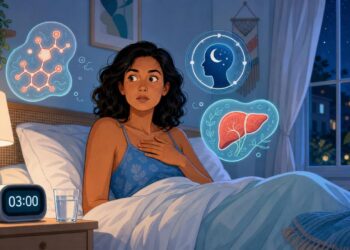 Acordar de madrugada sempre no mesmo horário nem sempre é insônia comum: às vezes está ligado ao pico de cortisol e ao fígado