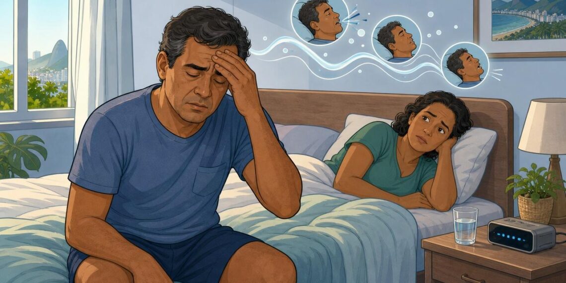 Acordar mais cansado do que ao deitar nem sempre é só noite mal dormida: às vezes é um sinal de apneia e respiração interrompida no sono