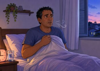 Acordar várias e repetidas vezes durante a madrugada não é apenas insônia corriqueira: pode ser sinal precoce de queda de cortisol ou apneia obstrutiva do sono