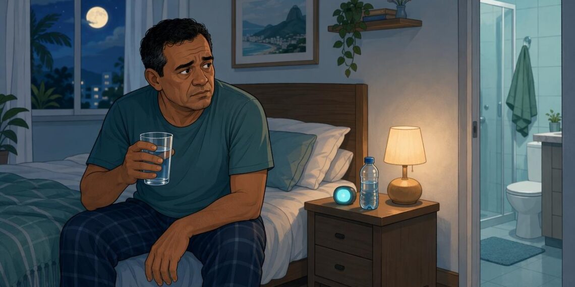 Acordar várias vezes com sede e urinando muito pode ser um dos primeiros sinais de diabetes que pede investigação