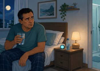 Acordar várias vezes com sede e urinando muito pode ser um dos primeiros sinais de diabetes que pede investigação