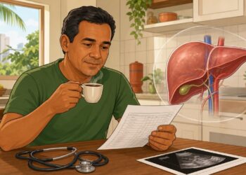 Café e fígado gorduroso: o que um estudo científico recente analisou sobre as enzimas hepáticas em pessoas diagnosticadas com MASLD