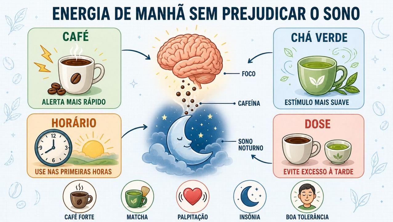 Café, chá verde, horário e dose formam os pilares da cafeína.