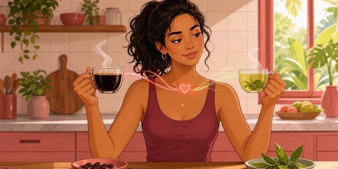 Chá verde ou café: o que a ciência mostra sobre os efeitos no metabolismo e na saúde do coração