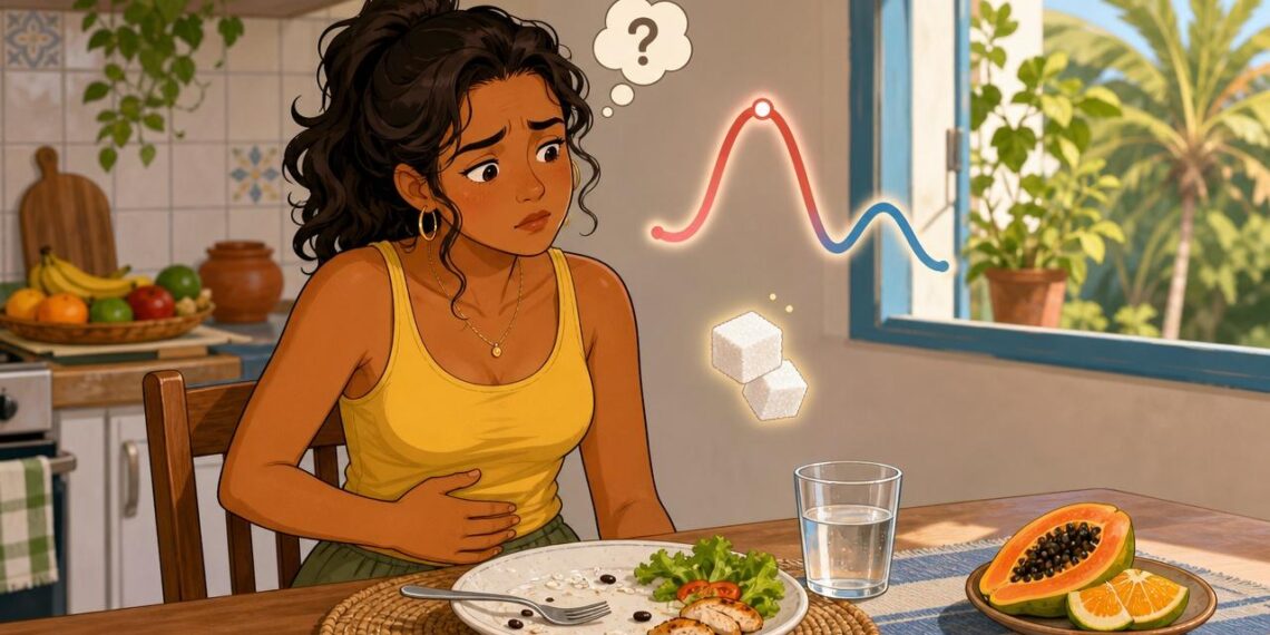 Comer bem e continuar sentindo fome logo depois nem sempre é ansiedade: às vezes é um sinal de picos e quedas no açúcar do sangue