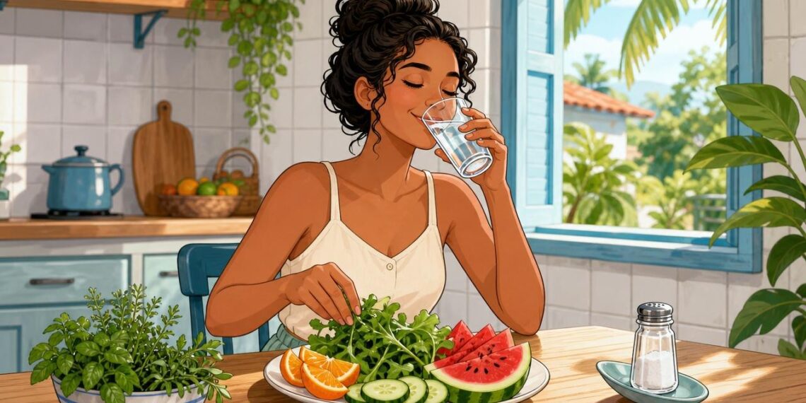 Como aliviar a retenção de líquidos naturalmente com alimentos e hábitos que estimulam os rins