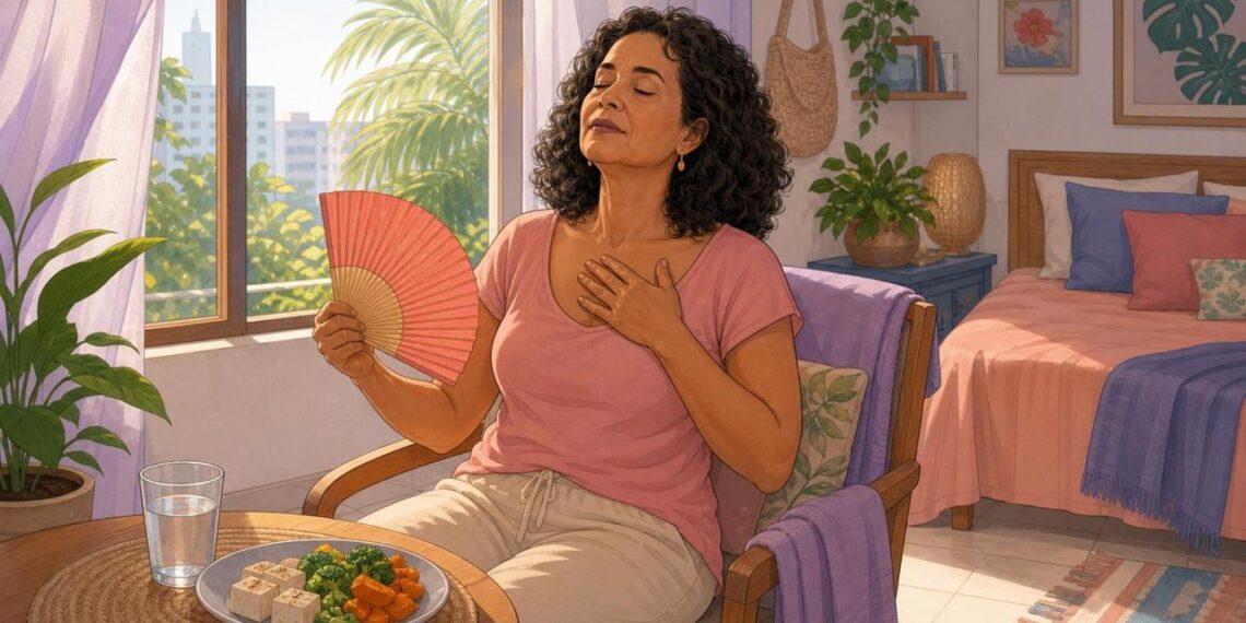 Como equilibrar os hormônios naturalmente na menopausa para reduzir as ondas de calor e melhorar o humor