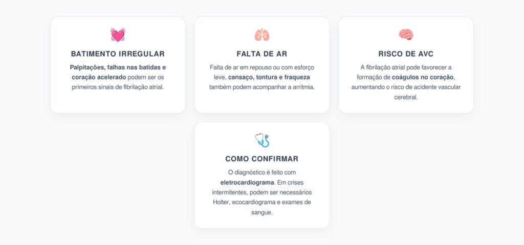 Palpitações Irregulares e Falta de Ar Podem Sinalizar Fibrilação Atrial e Risco de AVC