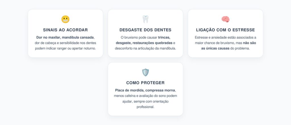 Bruxismo Noturno: Sinais ao Acordar e Como Proteger os Dentes