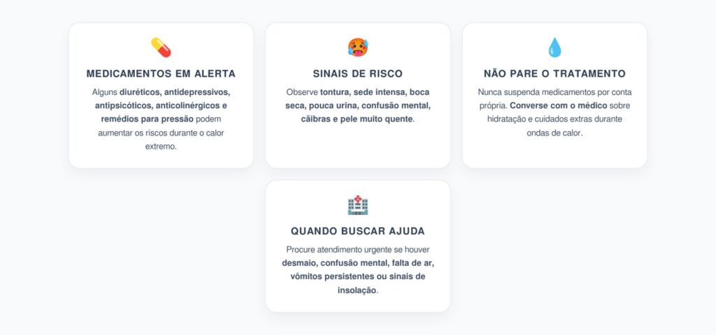Remédios e Calor Extremo: Medicamentos que Podem Aumentar o Risco de Desidratação e Insolação
