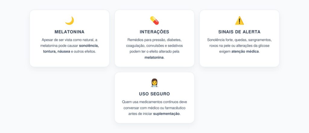 Melatonina e Remédios: Interações que Podem Afetar Pressão, Glicose e Coagulação