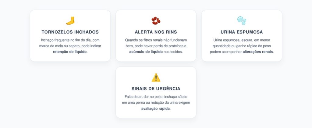 Tornozelos Inchados no Fim do Dia: Sinal de Retenção de Líquido pelos Rins