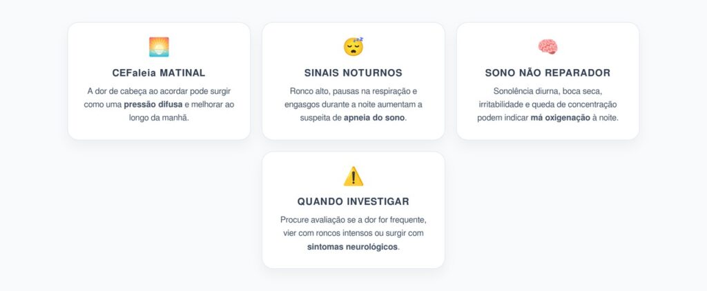 Dor de Cabeça ao Acordar: Sinais de Apneia do Sono que Merecem Atenção