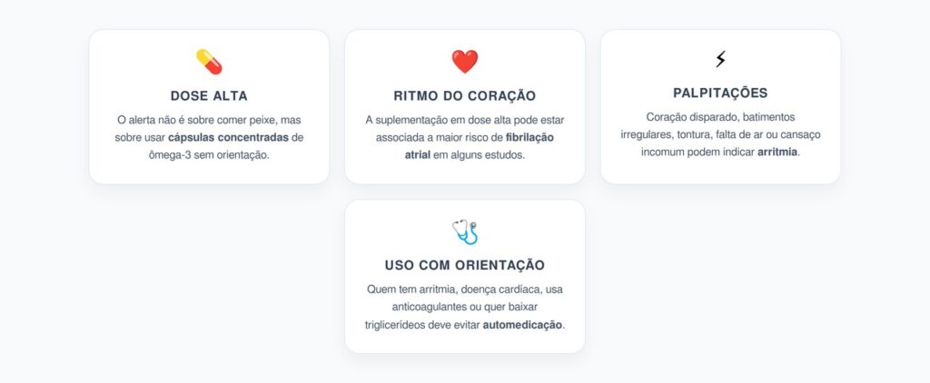 Ômega-3 em Dose Alta: Alerta para Fibrilação Atrial