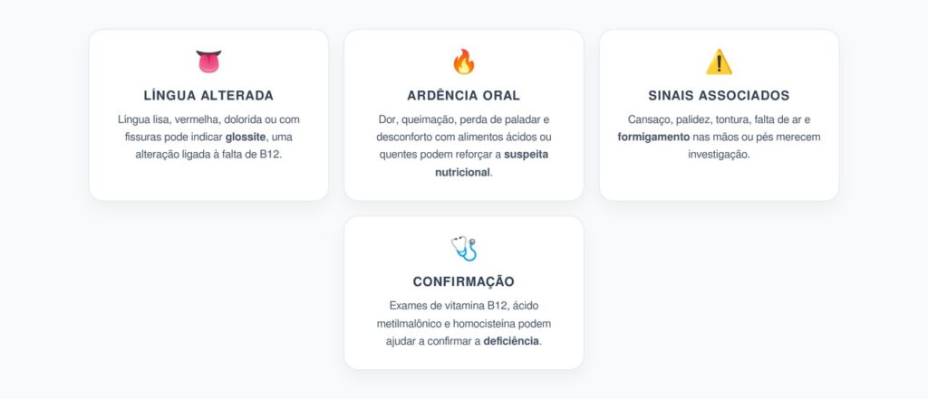 Língua Dolorida e Lisa: Sinal Oral de Falta de Vitamina B12
