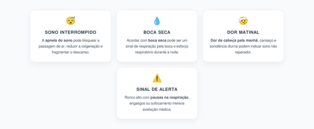 Acordar com Boca Seca e Dor de Cabeça: Sinais de Apneia do Sono