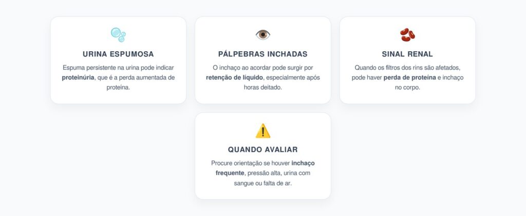 Pálpebras Inchadas e Urina Espumosa: Sinais de Alerta nos Rins