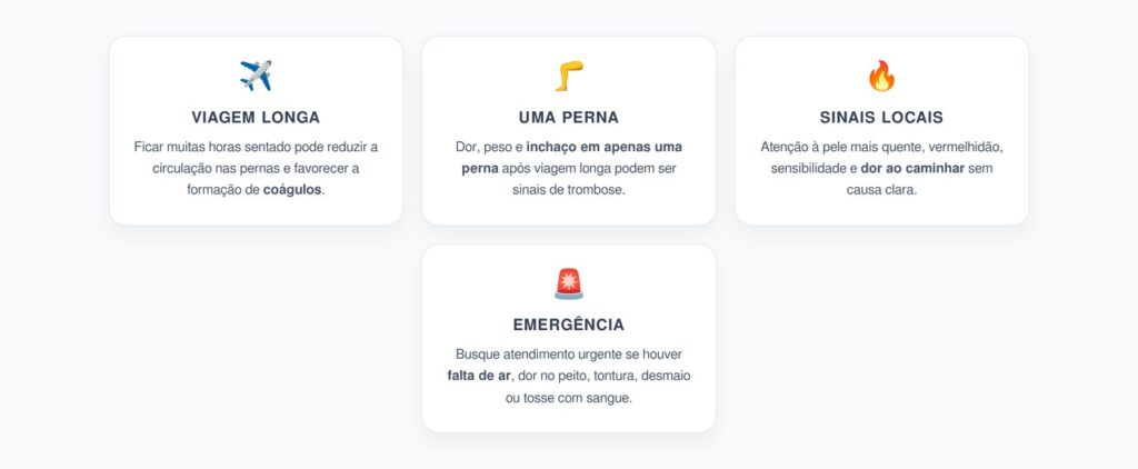 Dor e Inchaço em Uma Perna Após Viagem: Sinais de Trombose