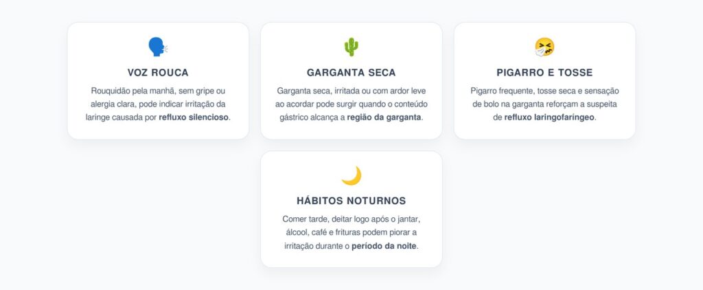 Voz Rouca e Garganta Seca ao Acordar: Sinais de Refluxo Silencioso