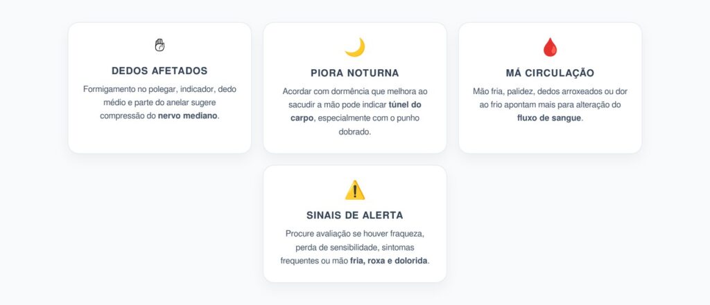 Formigamento nos Dedos à Noite: Como Diferenciar Túnel do Carpo de Má Circulação