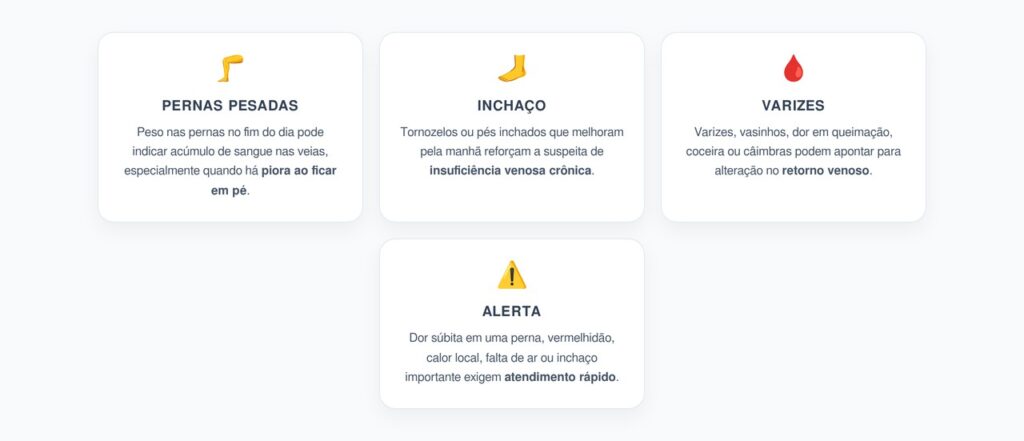 Pernas Pesadas no Fim do Dia: Sinais de Insuficiência Venosa Crônica