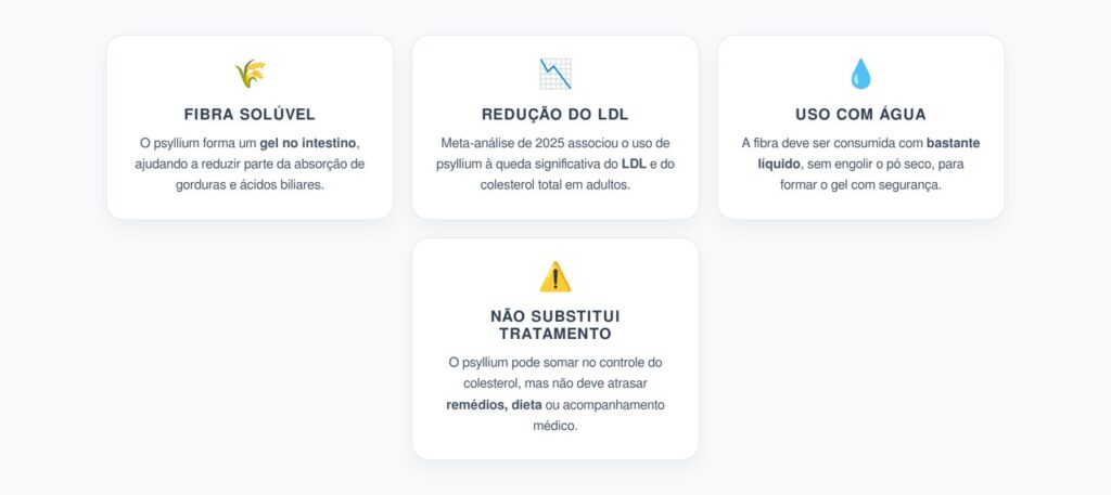 Psyllium Para Colesterol Alto: Fibra Solúvel Que Pode Ajudar a Reduzir o LDL