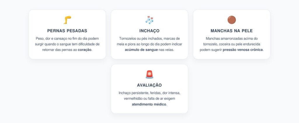 Pernas Pesadas e Manchas no Tornozelo: Sinais de Insuficiência Venosa