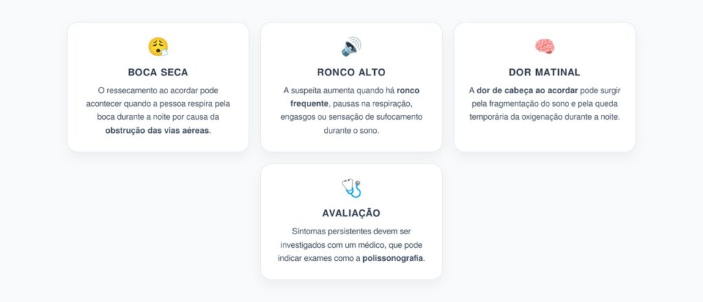Acordar com Boca Seca e Dor de Cabeça: Sinais de Apneia do Sono