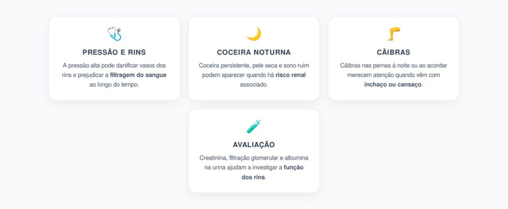 Coceira e Cãibras à Noite: Sinais de Que a Pressão Alta Pode Afetar os Rins