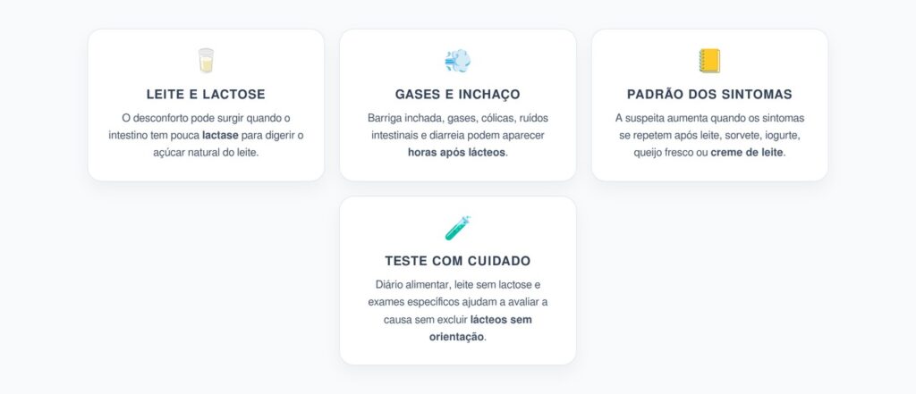 Leite, Gases e Barriga Inchada: Sinais de Intolerância à Lactose