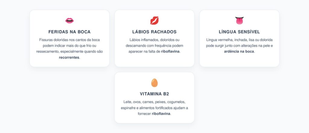 Feridas no Canto da Boca e Lábios Rachados: Sinais de Falta de Vitamina B2