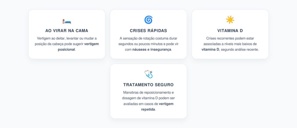 Vertigem ao Virar na Cama: Ligação com Vitamina D Baixa