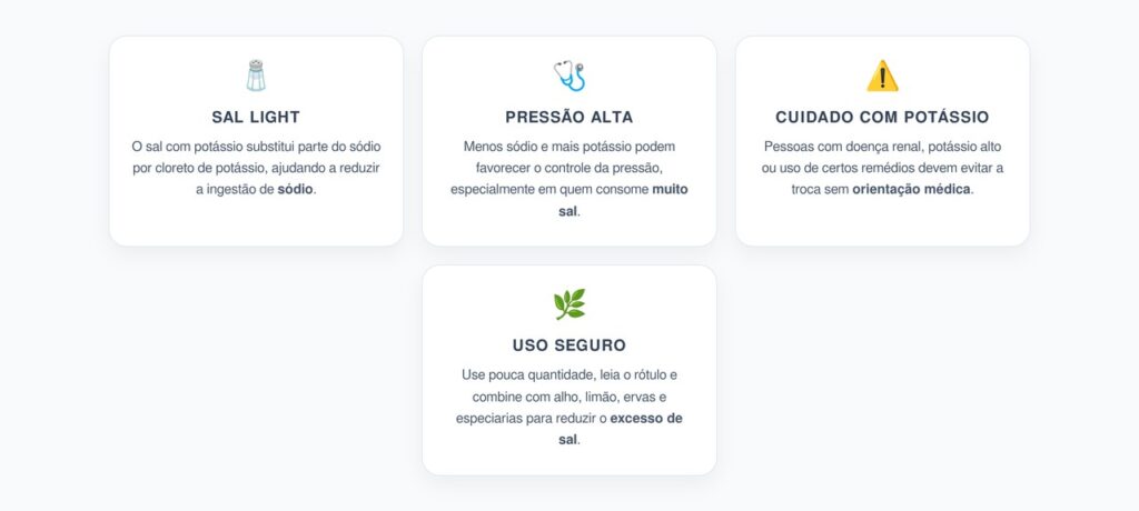 Sal Light com Potássio: A Troca que Pode Ajudar na Pressão Alta