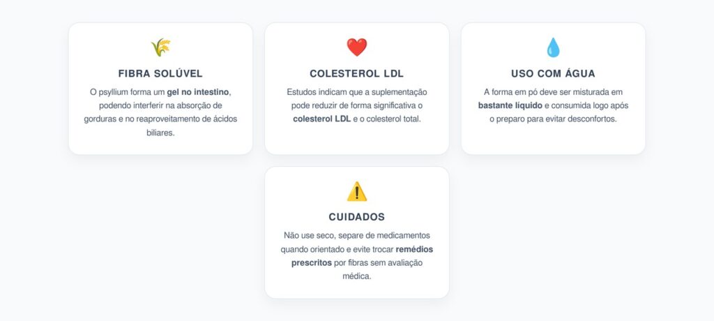Psyllium e LDL: A Fibra que Pode Ajudar no Controle do Colesterol